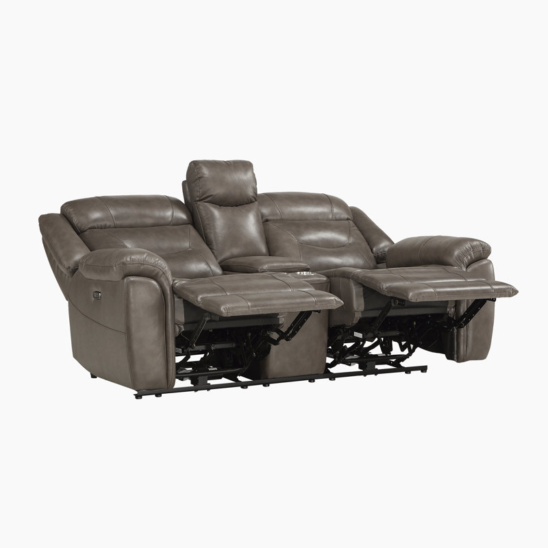 Latitude Run® Asher 3Piece Leather Match Power Reclining Living Room